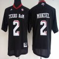 Women Texas A&M Aggies Johnny Manziel #2 black College Football Jerseys