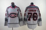 Reebok Montreal Canadiens #76 PK Subban Rcharcoal gray hockey Jersey