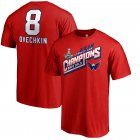 Alexander Ovechkin Washington Capitals Fanatics Branded 2018 Stanley Cup Champions Name & Number Tape to Tape T-Shirt â€“ Red