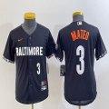 Youth Nike Baltimore Orioles #3 Jorge Mateo black majestic baseball jersey city version-BD 03