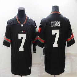 Nike Mexico Cowboys #7 Trevon Diggs black Color Rush Limited Jersey