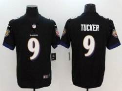 Men Baltimore Ravens #9 Justin Tucker Nike black Color Rush Limited Jersey