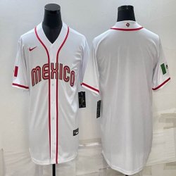 2023 World Cup Mexico blank white majestic baseball jerseys