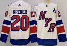 Adidas New York Rangers #20 Chris Kreider white NHL Jerseys-PD