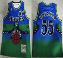 Atlanta Hawks #55 Dikembe Mutombo green throwback nba basketball jerseys-XD