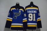 Adidas St.Louis Blues #91 Vladimir Tarasenko blue kid NHL hockey