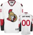 Reebok Ottawa Senators Customized Authentic White Road Man NHL Jersey