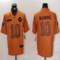 New York Giants #10 Eli Manning 2023 Brown Salute To Service Limited Jerseys