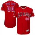 Custom Los Angeles Angels red Flexbase Authentic Collection Jersey(1)