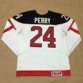 Olympic CA. #24 Corey Perry 100th Anniversary Stitched white NHL Jersey