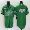 Nike Philadelphia Eagles blank green baseball jerseys Joint name-BD 07