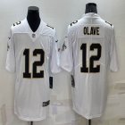 Nike New Orleans Saints #12 Chris Olave white Color Rush Limited Jersey