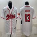 Nike San Francisco 49ers #13 Brock Purdy white baseball jerseys Joint name-BD