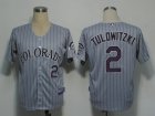 Colorado Rockies 2# TULOWITZKI gray mlb jerseys