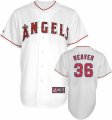 Los Angeles Angels 36# Weaver White MLB Jerseys