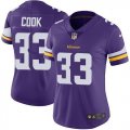 Women Minnesota Vikings #33 Dalvin Cook Purple Color Rush Limited Jersey