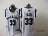 NBA Memphis Grizzlies 33 GASOL white Jerseys