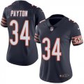 Women Nike Chicago Bears #34 Walter Payton dark blue Color Rush Limited Jerseys