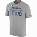 Men's Tennessee Titans Nike Heather Gray Sideline Property Of Facility T-Shirt