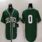 Nike Boston Celtics #0 Jayson Tatum green baseball jerseys Joint name-BD 03