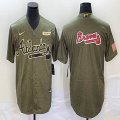 Nike Atlanta Braves blank green camo majestic baseball MLB Jerseys