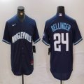 Nike Chicago Cubs #24 Cody Bellinger dark blue majestic baseball jersey City version