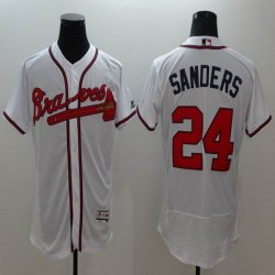 2016 Atlanta Braves #24 Deion Sanders white elite MLB baseball Jersey