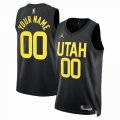 Customized Utah Jazz black basketball jerseys