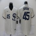 Chicago White Sox #45 Jordan white majestic Baseball Jersey Dream version -BD