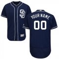 Custom SSan Diego Padres dark blue Flexbase Authentic Collection Jersey