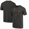 Men's Tampa Bay Rays Fanatics Branded Black 2018 Memorial Day Camo Prestige Tri-Blend T-Shirt