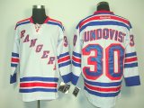 NHL New York Rangers #30 Henrik Lundqvist White Jersey