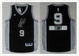 2014 San Antonio Spurs Tony Parker 9# black NBA Christmas Jerseys