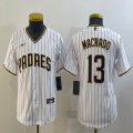 Youth Nike San Diego Padres #13 Manny Machado white majestic baseball Jersey