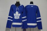 Women Adidas Toronto Maple Leafs blank blue hockey jersey