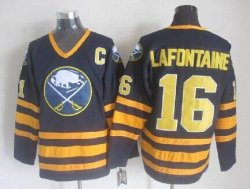 Buffalo Sabres 16 Pat Lafontaine nhl blue hockey jerseys