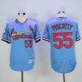 St.Louis Cardinals #55 Stephen Piscotty skyblue Flexbase Authentic Collection Jersey