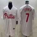 Nike Philadelphia Phillies #7 Trea Turner white majestic baseball jersey