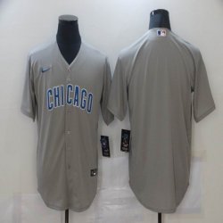 Nike Nike Chicago Cubs blank gray Baseball Jersey-BD