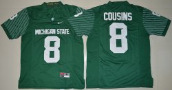 Michigan State Spartans Kirk Cousins 8 College Alumni Football Limited Jersey - Green