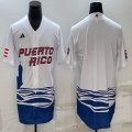 Puerto Rico Baseball blank White 2023 World Baseball Classic Replica Player Jersey 01