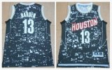 Houston Rockets James Harden #13 black luminous new basketball jerseys