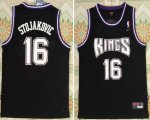 Custom Sacramento Kings number and name black nba jerseys