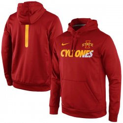 Iowa State Cyclones Nike Sideline KO Fleece Therma-FIT Performance Hoodie - Crimson