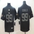 Nike Rams #99 Aaron Donald Lights Out Black Fashion Color Rush Limited Jersey