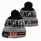 2024 Cincinnati Bengals gray black NFL Sports Cuffed Knit Hats 03