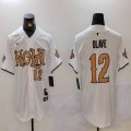 New Orleans Saints #12 Chris Olave white baseball jerseys Joint Name