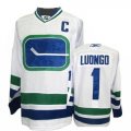 Vancouver Canucks #1 Roberto Luongo White NHL Jersey