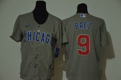 Youth Nike Chicago Cubs #9 Javier Baez gray majestic baseball Jersey