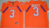 2016 Clemson Tigers Artavis Scott 3 College Football Limited Jersey - Orange